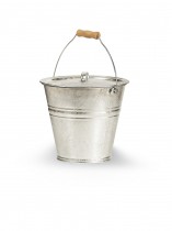 Ash bucket with a lid